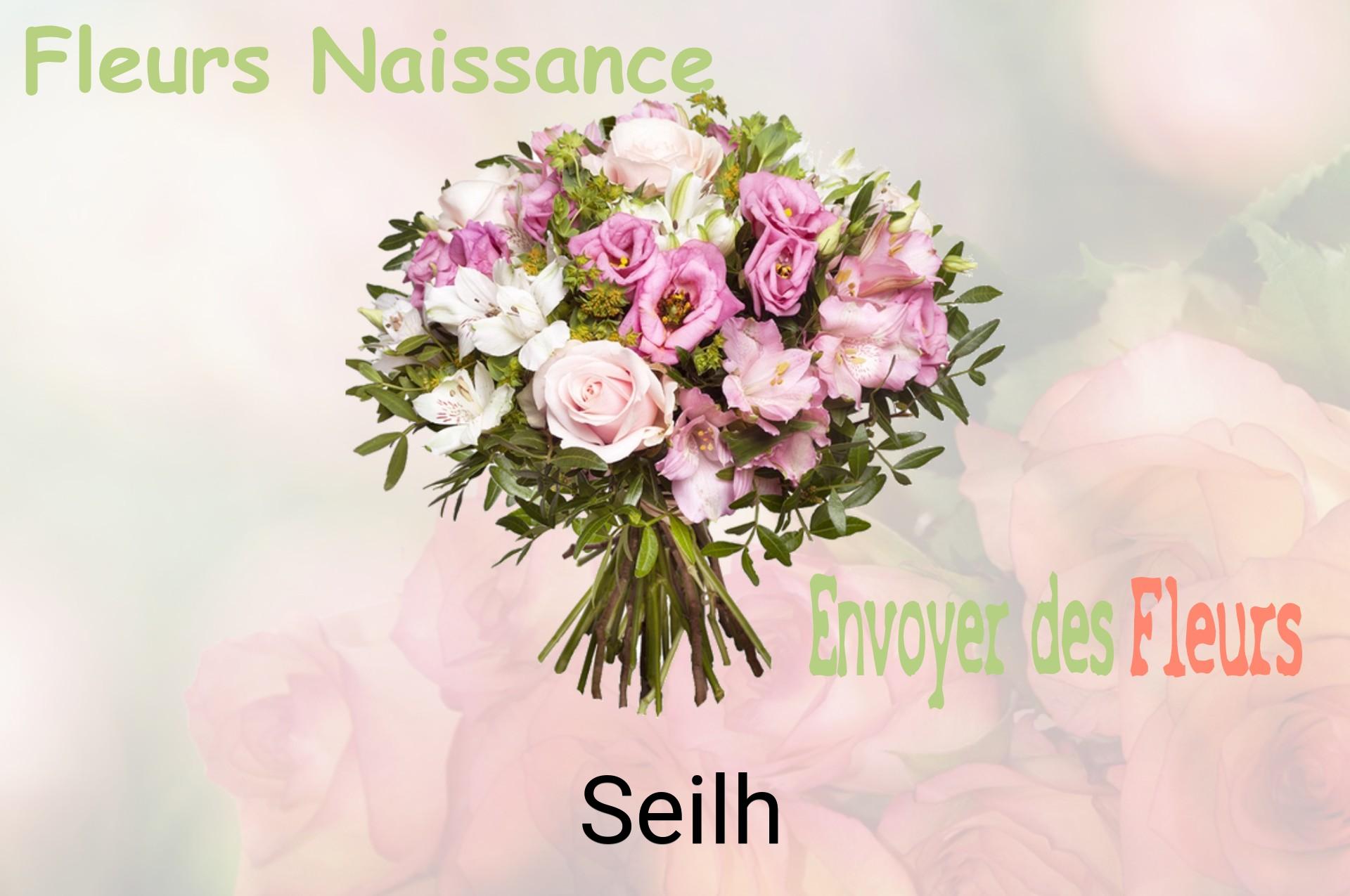 Bouquet de fleurs de naissance livré à Seilh